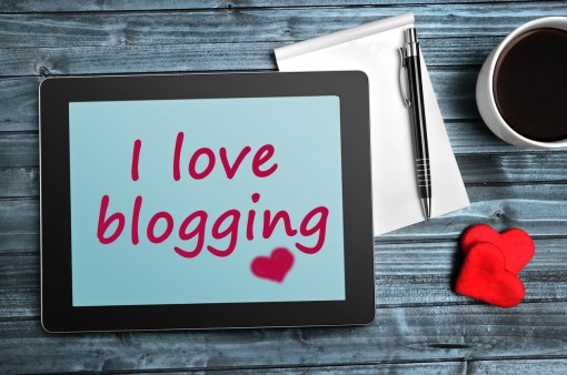 The words I love blogging on tablet